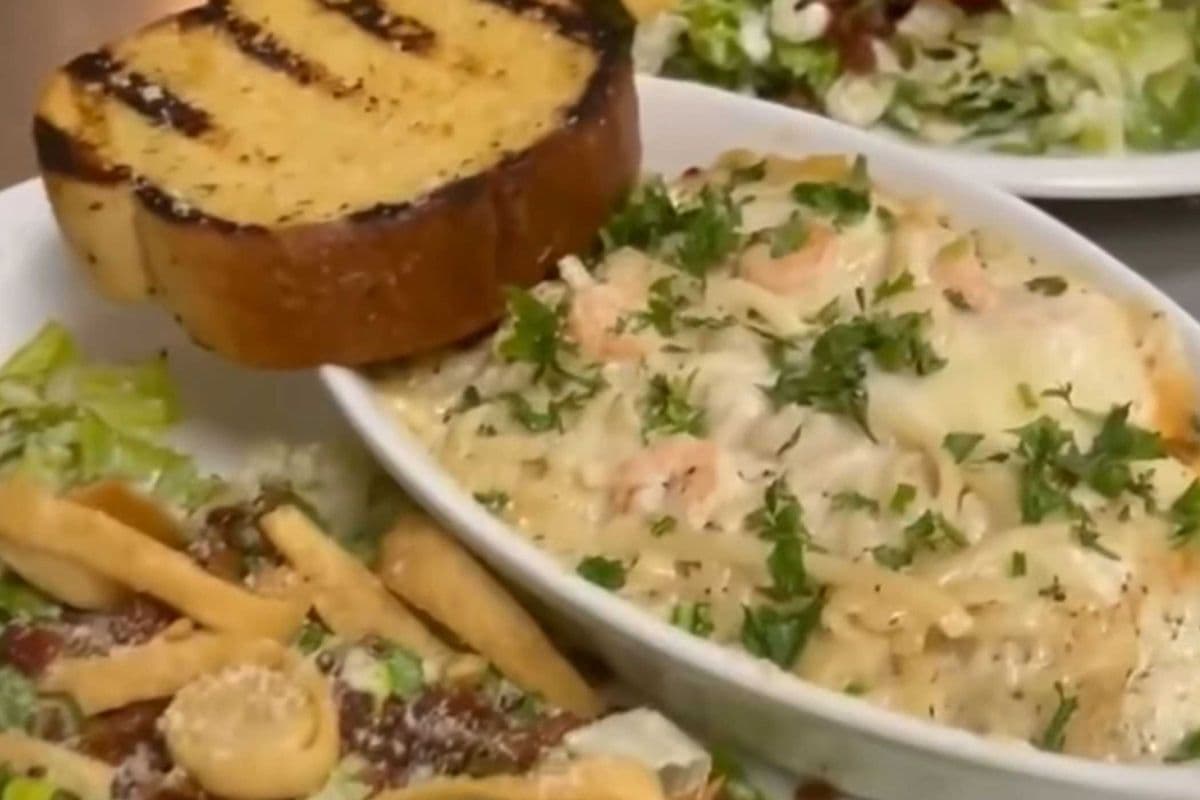 Seafood Alfredo Au Gratin
