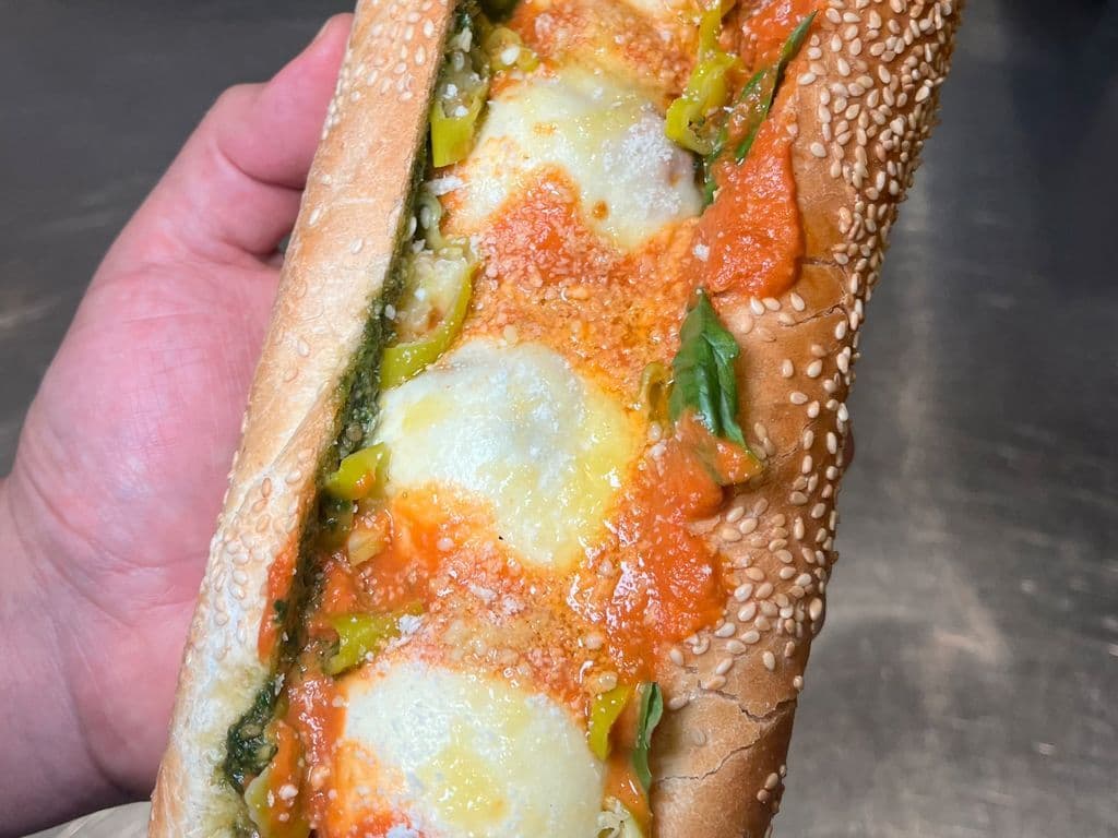 Vodka Meatball Parm Sandwich 