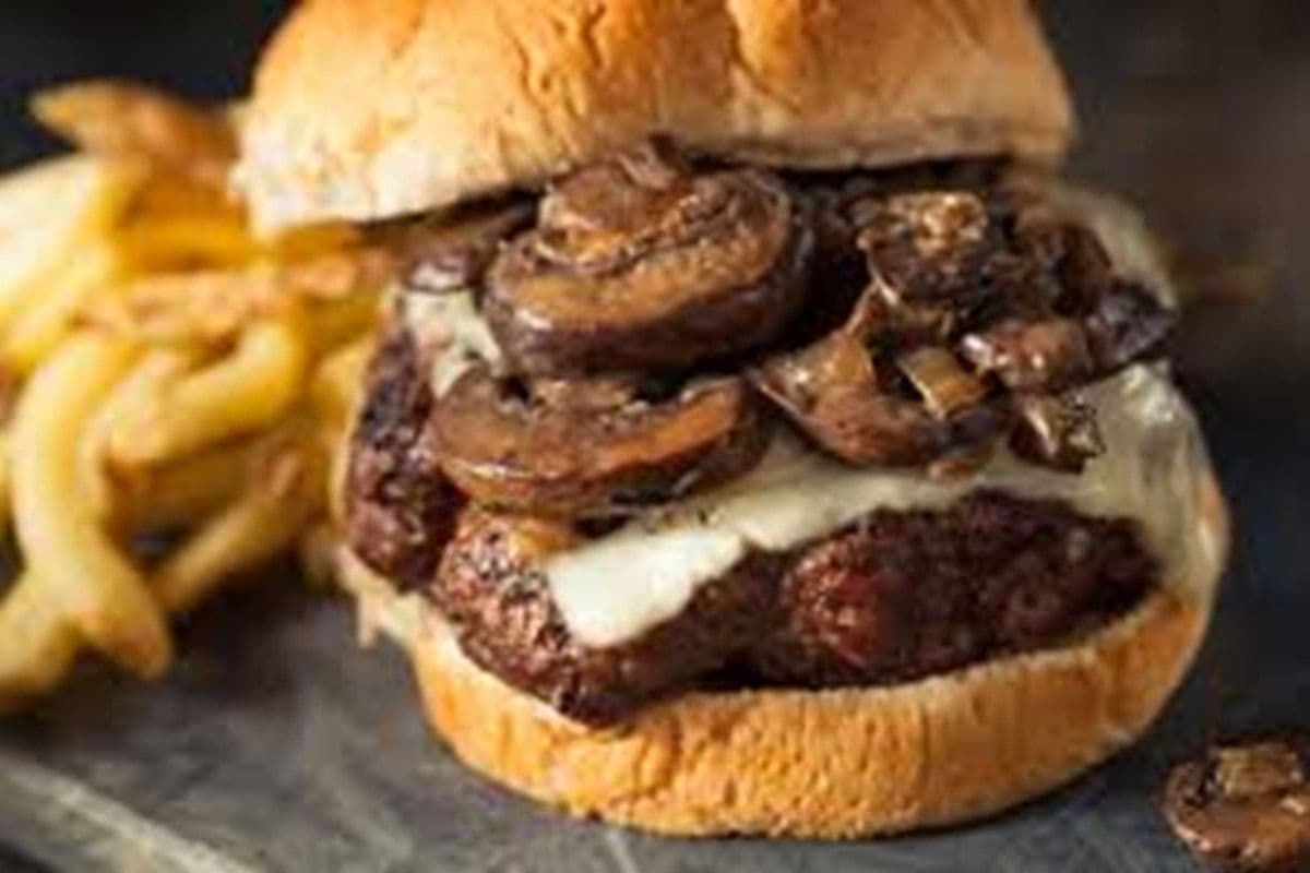 Classic Mushroom Cheddar Burger