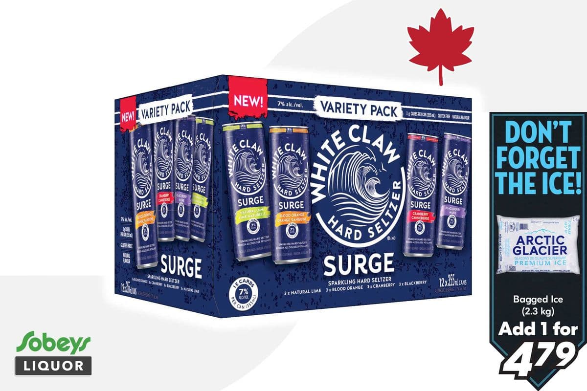 White Claw Surge Variety Pack (12 x 355 ml)