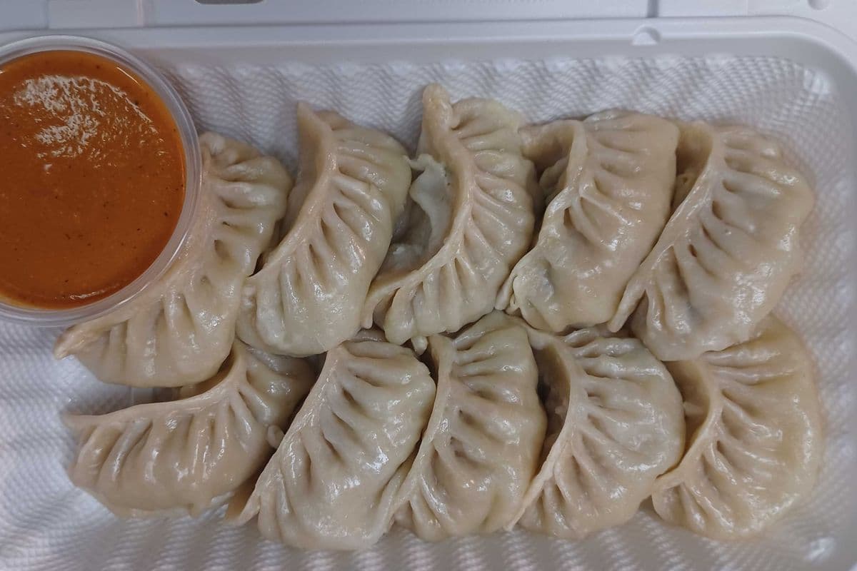 Chicken momo steamed