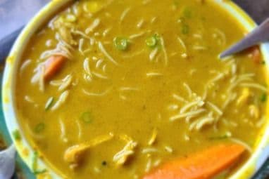 30. Vermicelli with Chicken Curry Soup