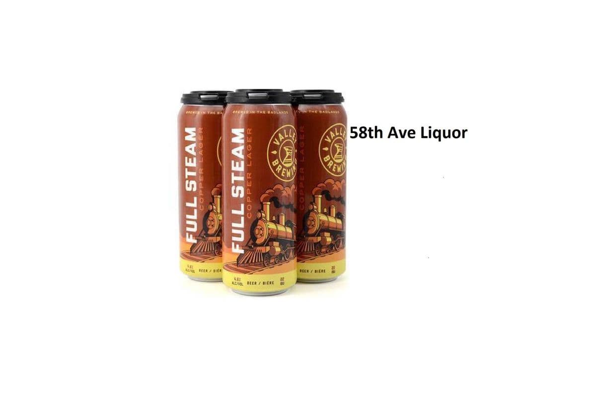FULL STEAM COPPER LAGER 4 CANS (1 x 4x473ML)