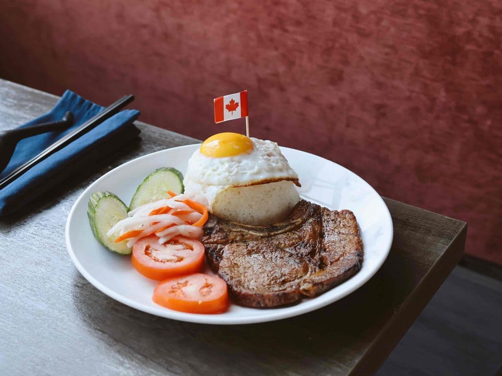 C01 - Rice with Grilled Pork Chop & Sunny Side Egg (Cơm Sườn, Ốp La)