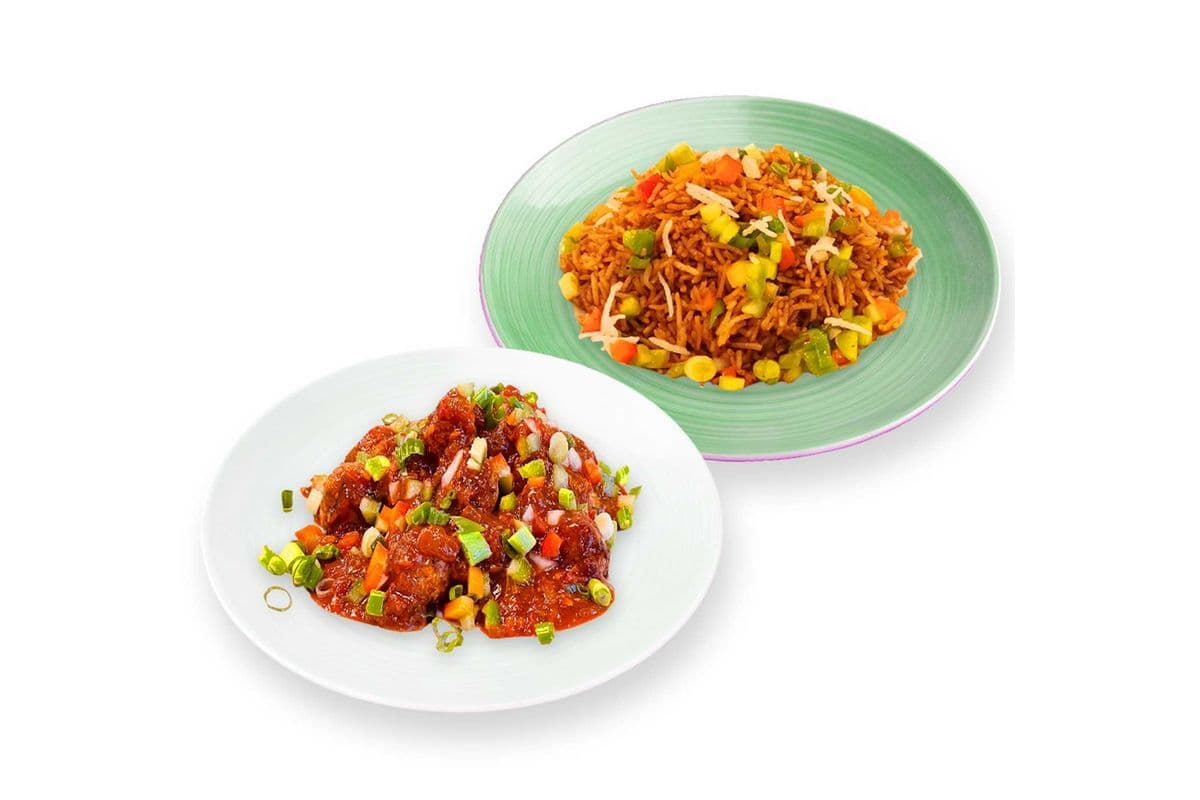 Chicken Manchurian With Fried Rice