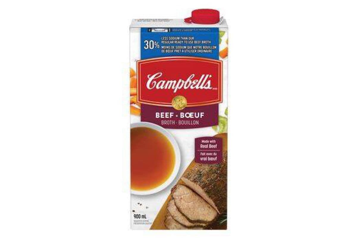 Campbell's - Bouillon au Boeuf (30% moins de sodium) / Beef Broth (30% less sodium) (900 ml)
