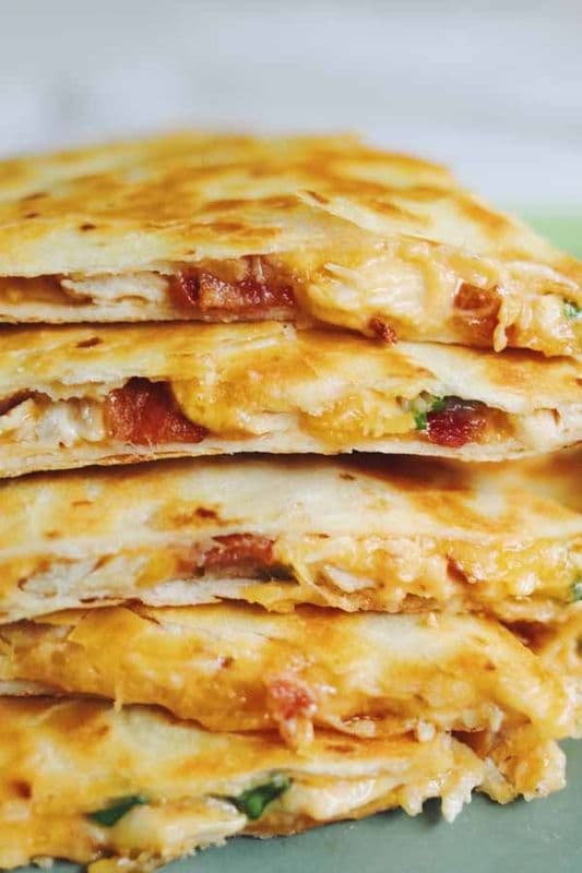Chicken Bacon Ranch Quesadilla
