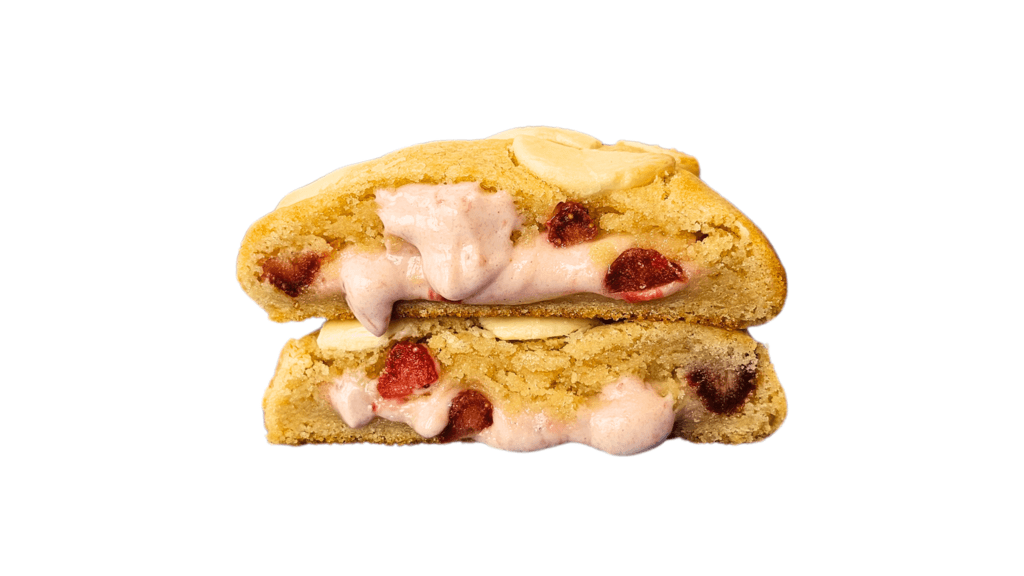 BISCUITS AU MILKSHAKE À LA FRAISE / Strawberry Milkshake Cookies