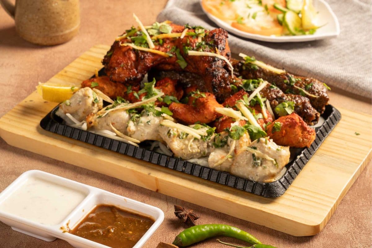 Mix BBQ Platter with Chicken Seekh Kabab