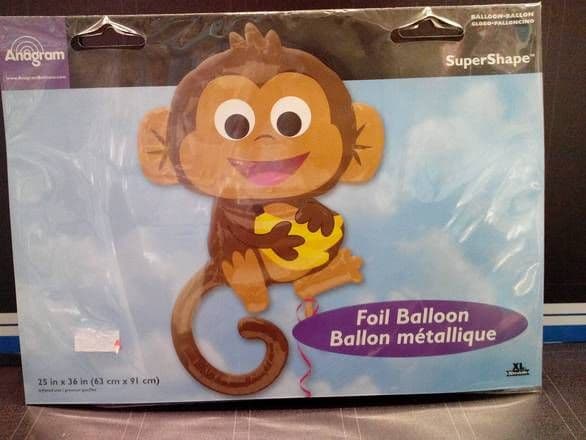 25"x36" Super Shape Foil Balloon (Monkey)