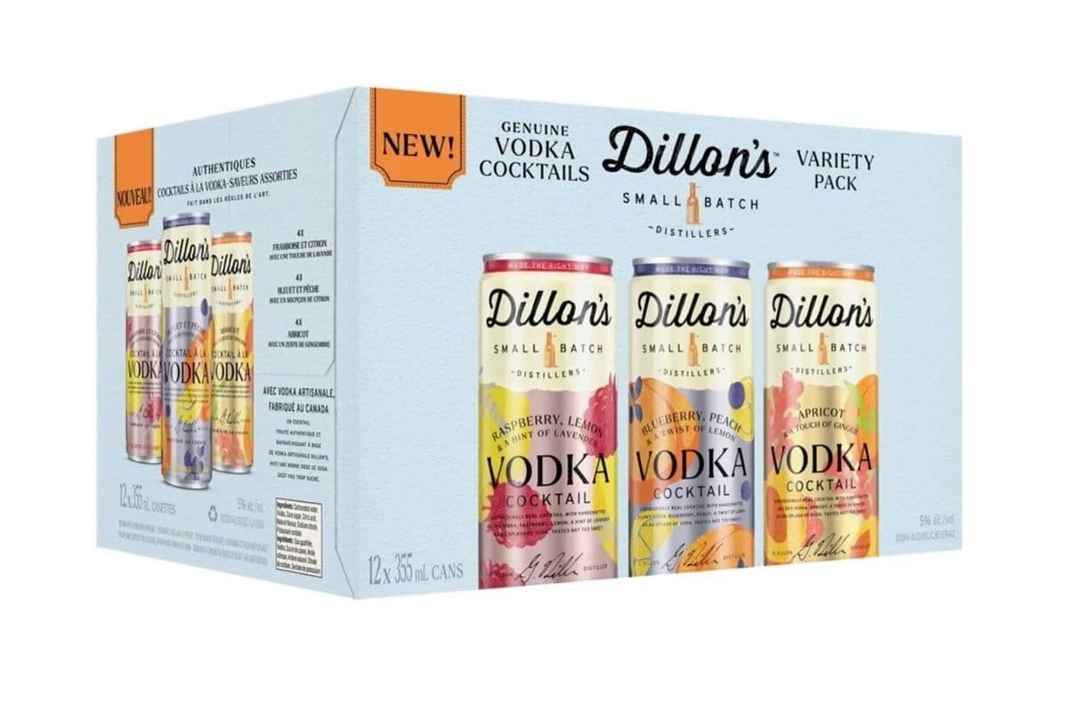 DILLONS VODKA COCKTAILS VARIETY PACK 12 CANS (NEW ITEM) (12 x 355 ML)