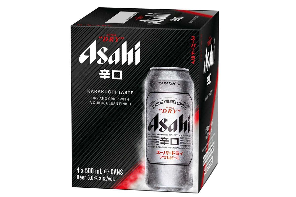 ASAHI SUPER DRY 4 Pack (4 x 355ml)