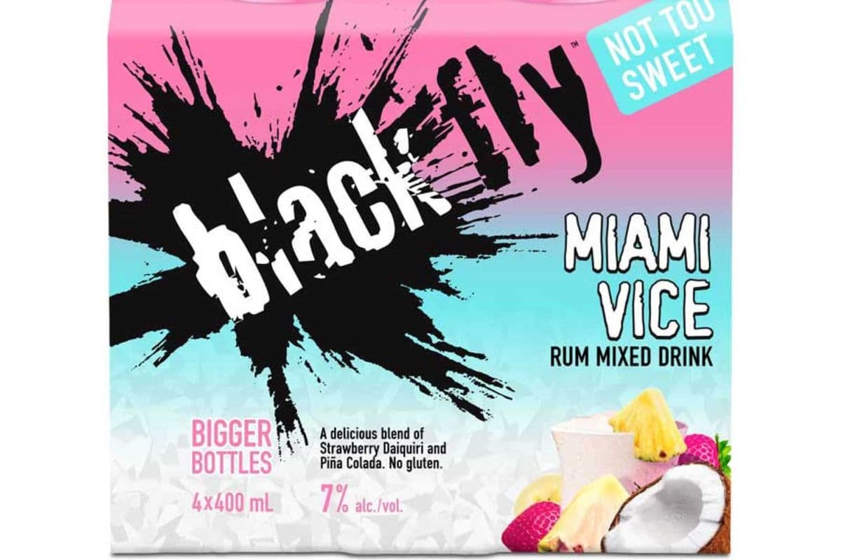 BLACK FLY RUM MIAMI VICE (4 PACK) (4 x 400ML)