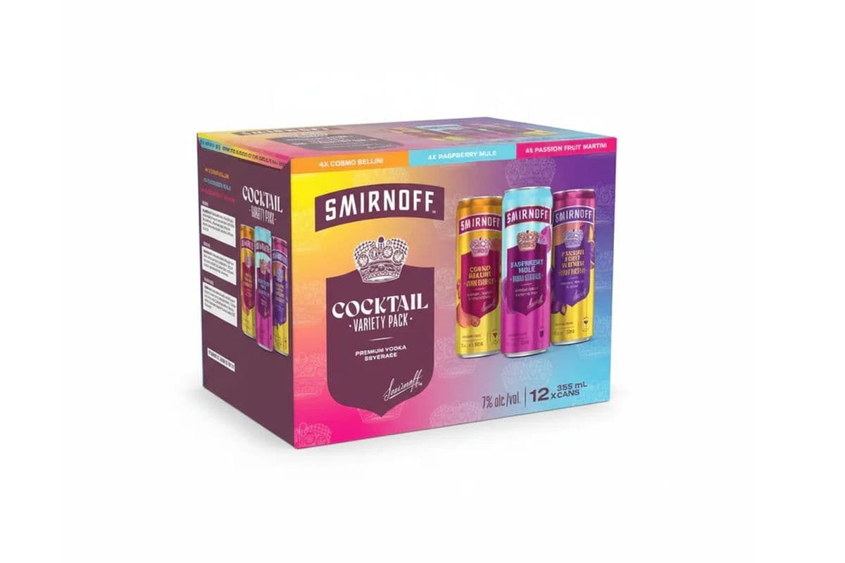 Smirnoff Cocktail Vodka Mixer (12 x 355 ml)