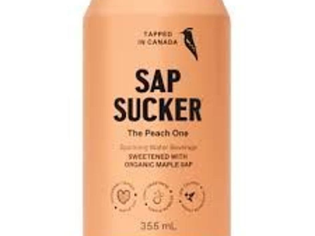 SAP SUCKER THE PEACH ONE SPARKLING WATER 355ML (CANADA)