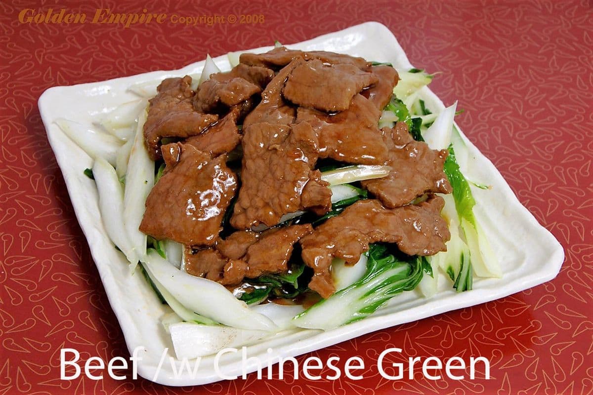 Beef with Chinese Greens