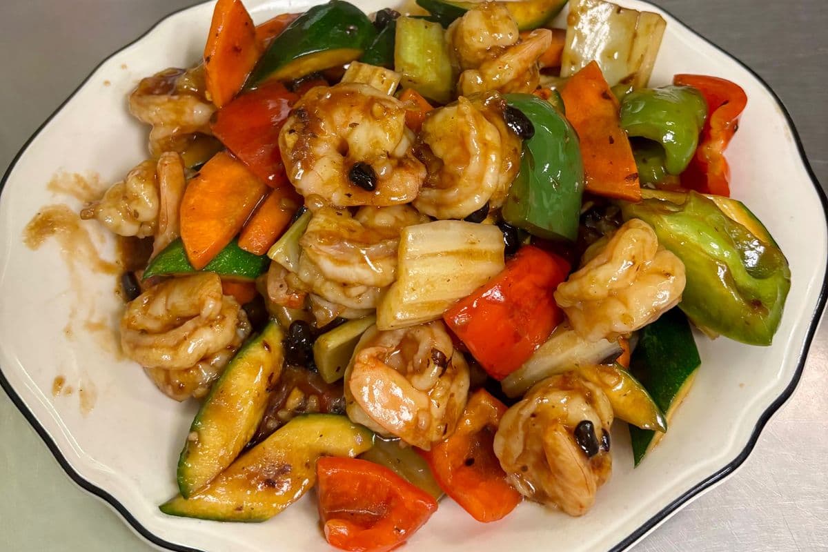 H5. Fresh Shrimp with Black Bean Sauce