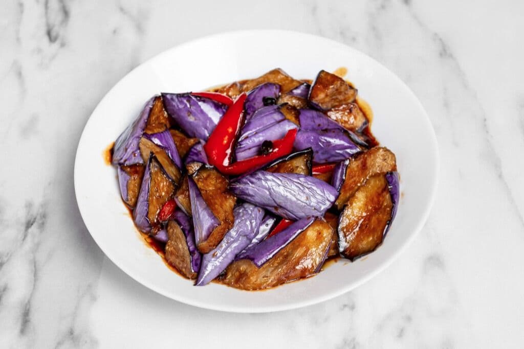 C4. Eggplant in Black Bean Sauce