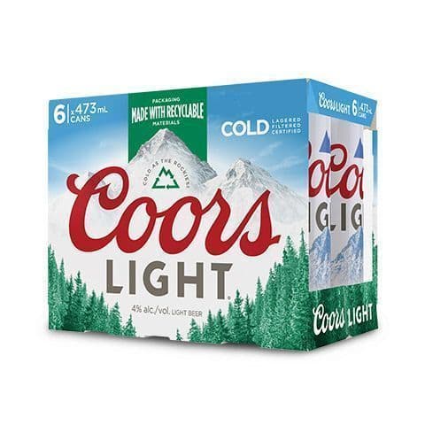 Coors Light 473ml x 6 Pack (Tall Can)