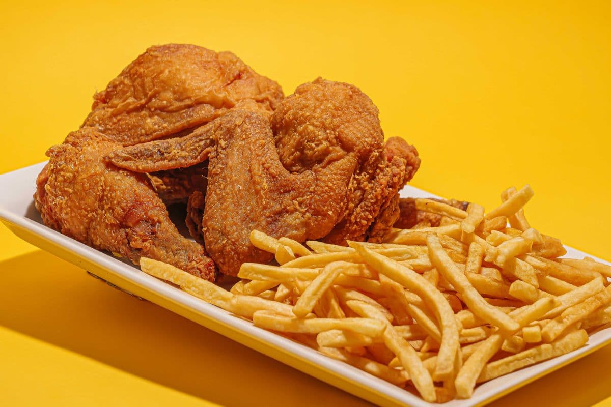 Chicken tenders and fries