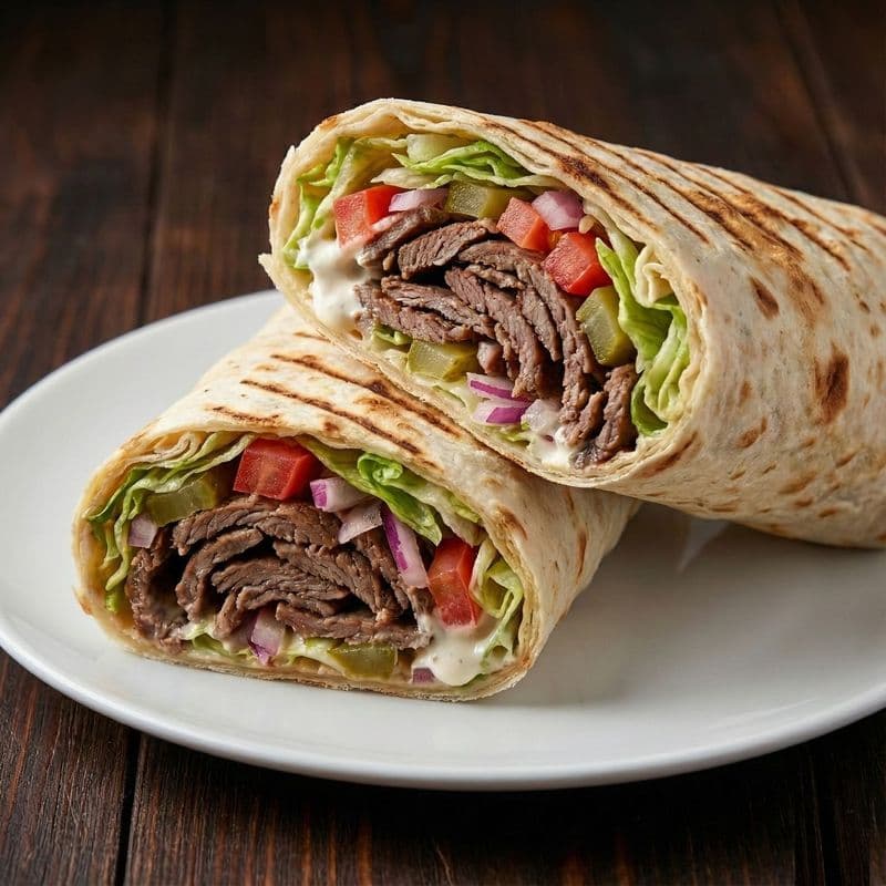 Special Turkish Beef Doner Wrap