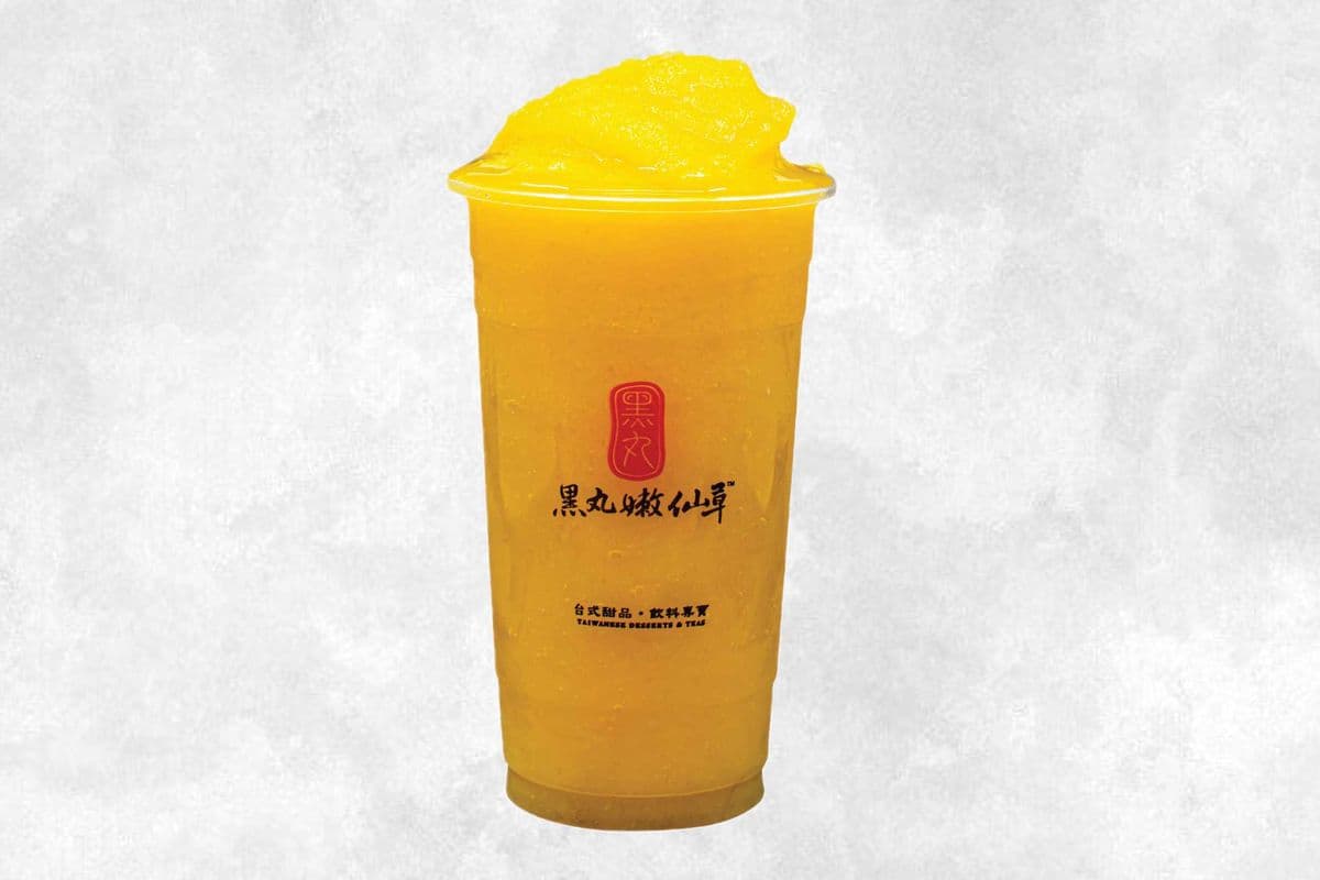 Mango Pineapple and Popping Boba Slush 芒果凤梨爆爆珠冰沙