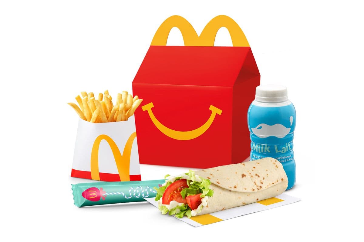 Happy Meal Lettuce & Tomato Snack Wrap with Small Fries [440-550 Cals]