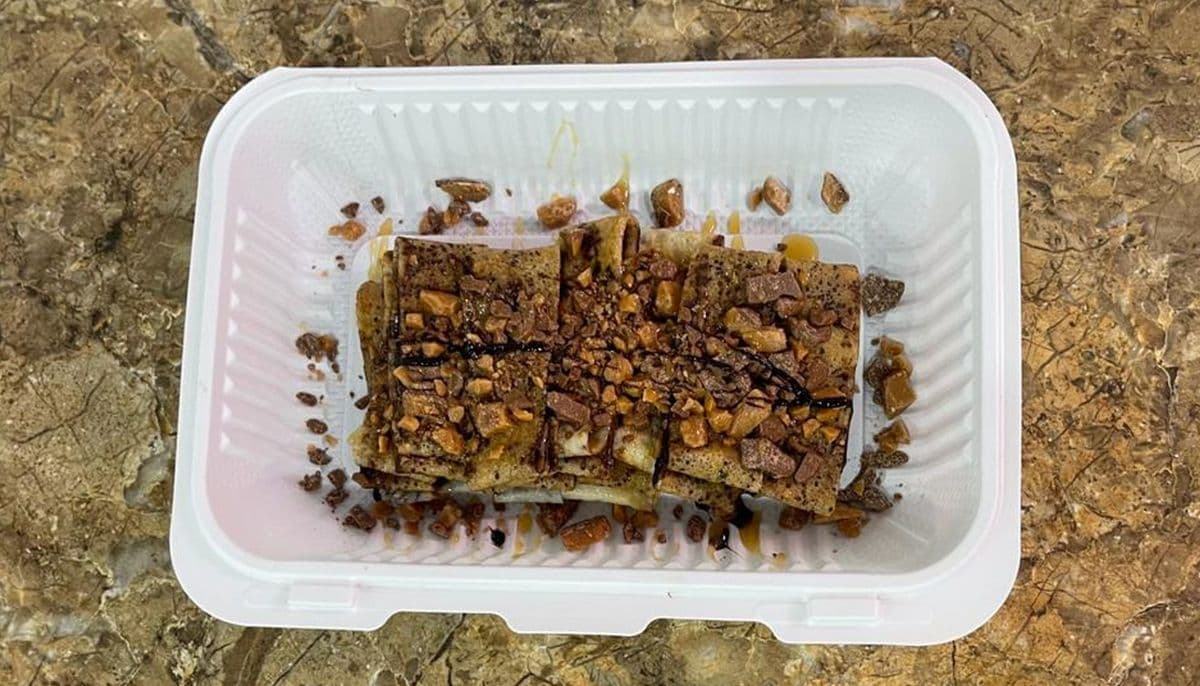 Skor au chocolat et caramel / Skor with chocolate and caramel (Crêpe)