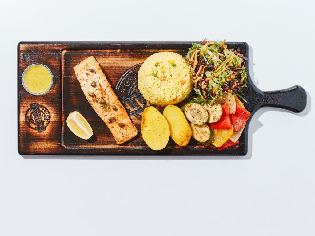 Assiette Saumon Grillé