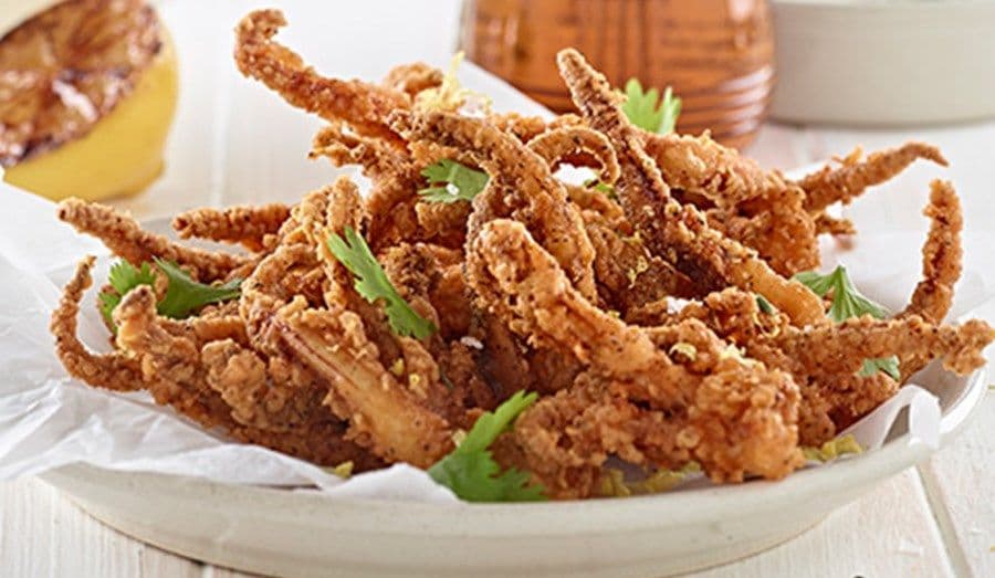 A6. Deep Fried Squid Tentacles-炸魷魚鬚-Râu Mực Chiên
