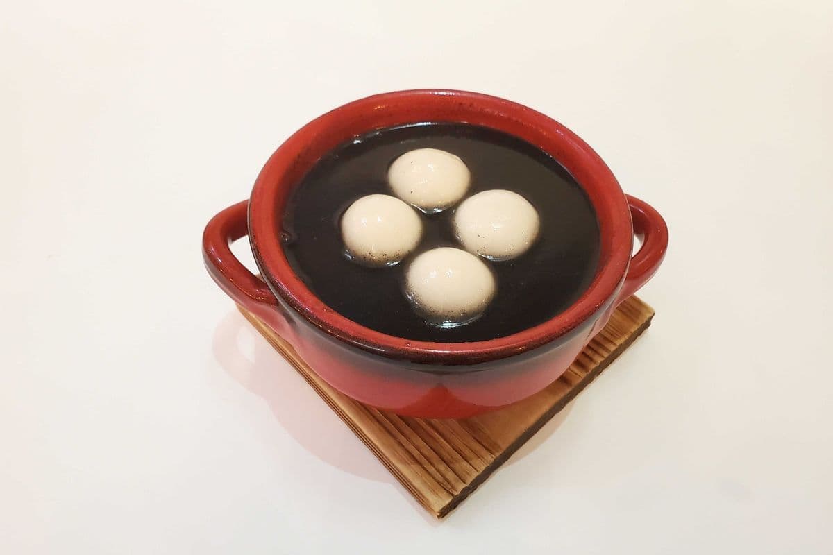 Black Sesame Soup + Black Sesame Sticky Rice Ball