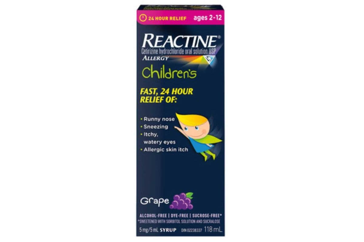 Reactine Children's Grape Liquid (118 ml)