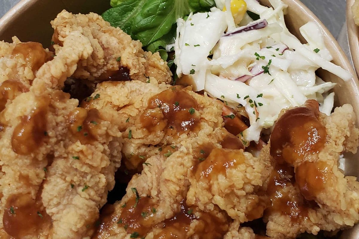 Chicken Bop(Rice bowl with Miso soup)