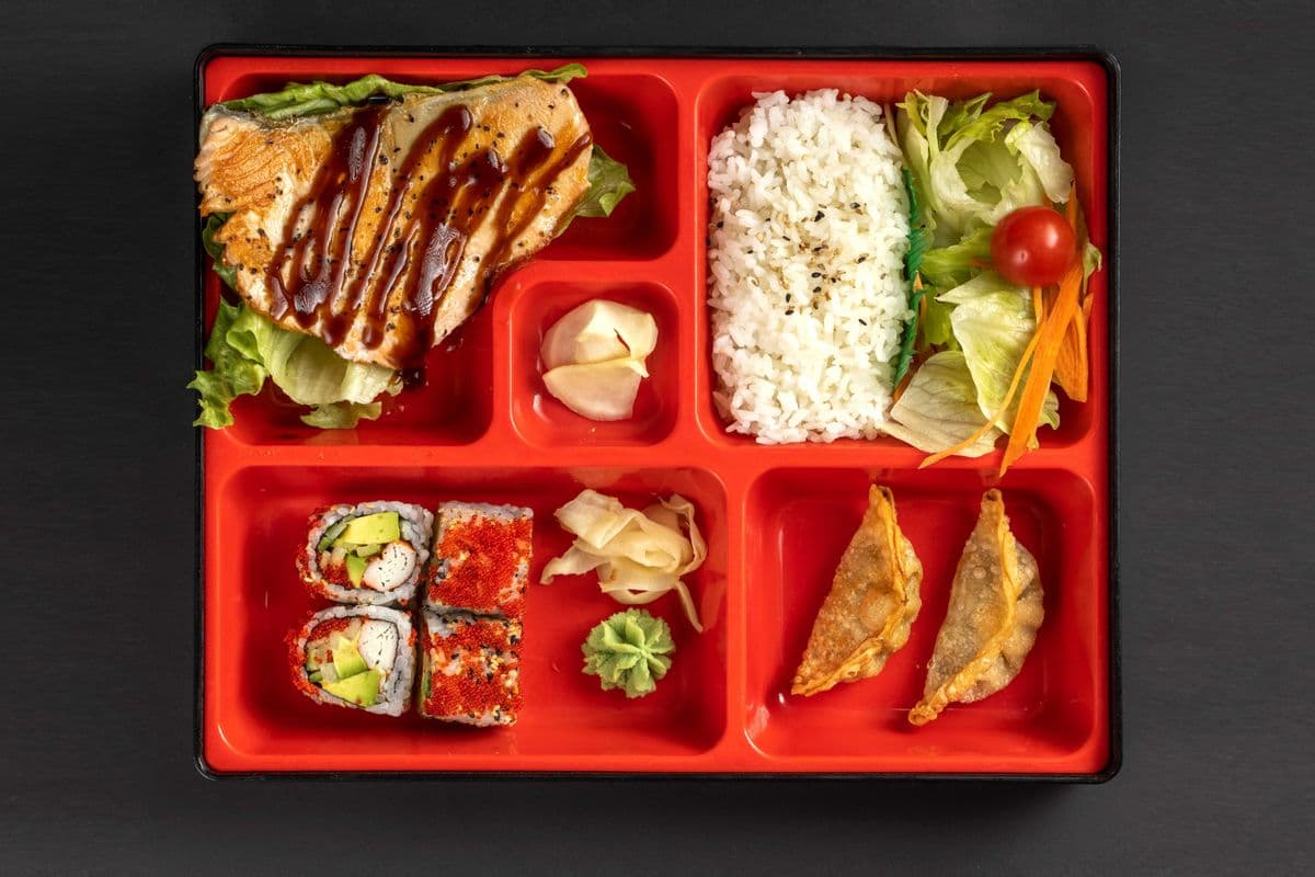 65. Salmon Teriyaki Bento Box