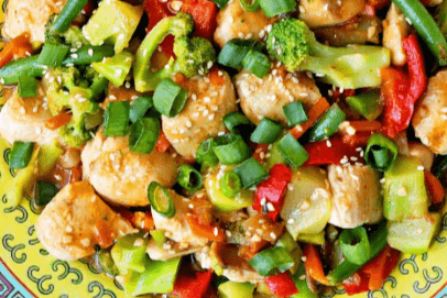 Chicken with Mixed Vegetables 鸡什菜
