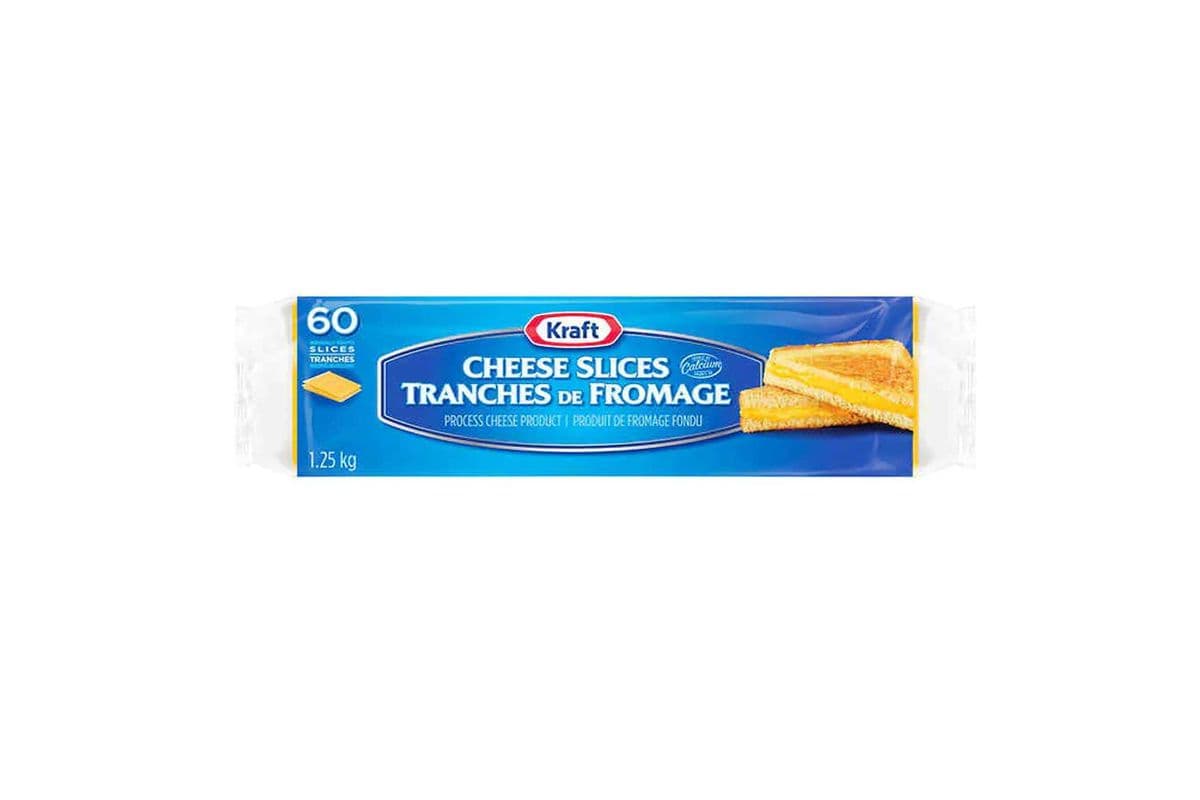 Kraft Cheese Slice 60's (1.25kg)
