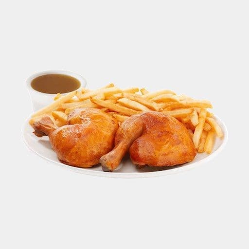 Repas deux cuisses de poulet / Two chicken leg meal