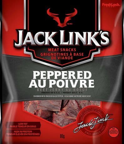 Jack Link's Beef Jerky Au Poivre 80g/ Jack Link's Peppered Beef Jerky 80g