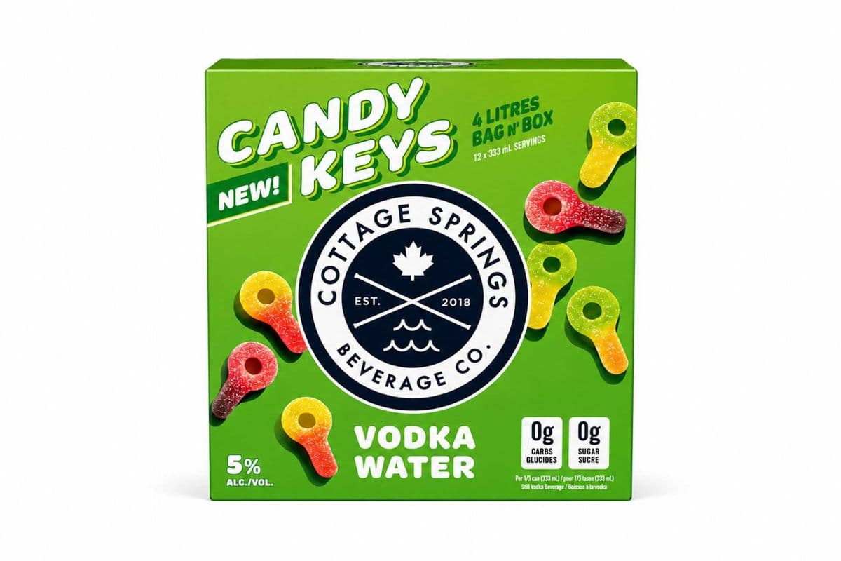 Cottage Springs Candy Keys Vodka Water (1 x 4L)
