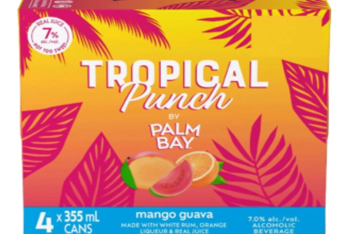 PALM BAY MANGO GAUVA RUM PUNCH 4*355ML (1 x 355ML)