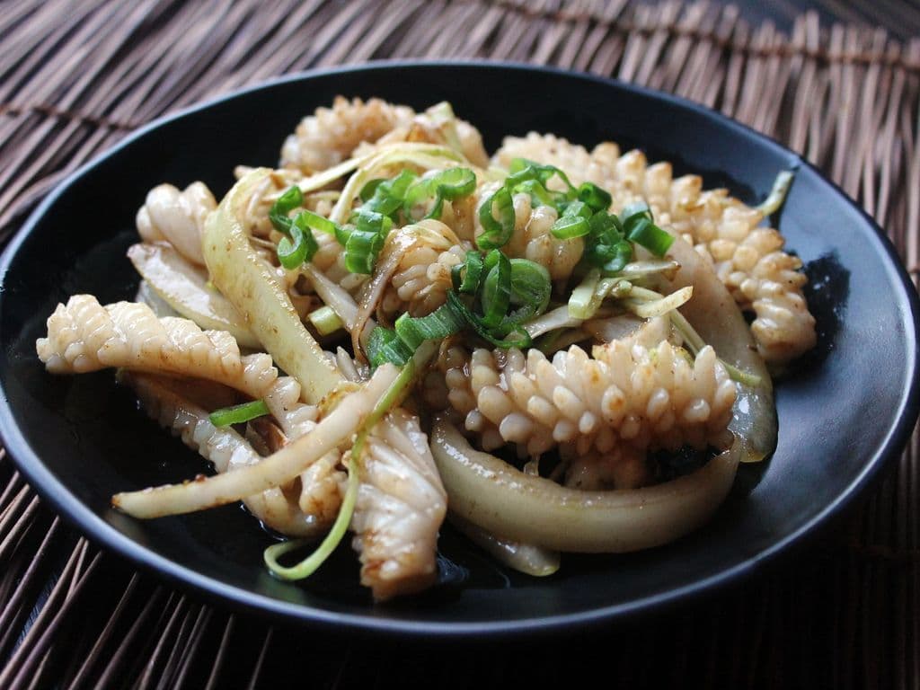 Pan Fried Squid