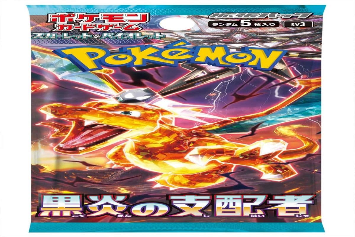 Japanese Pokemon TCG: Ruler of the Black Flame SV3 Booster Pack (0 Cal)