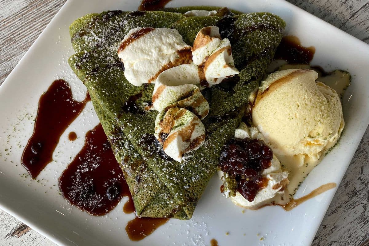 Crepe- Green Tea & Red Bean