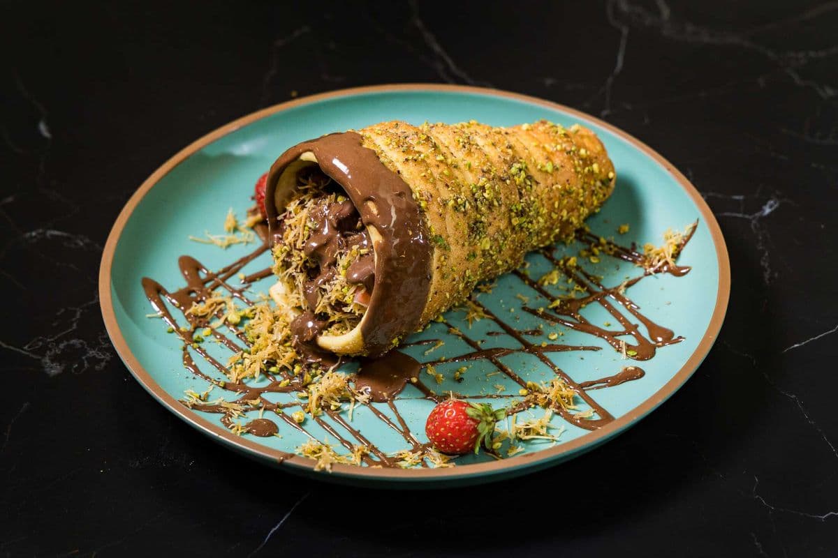 Chimney cake au chocolate dubai
