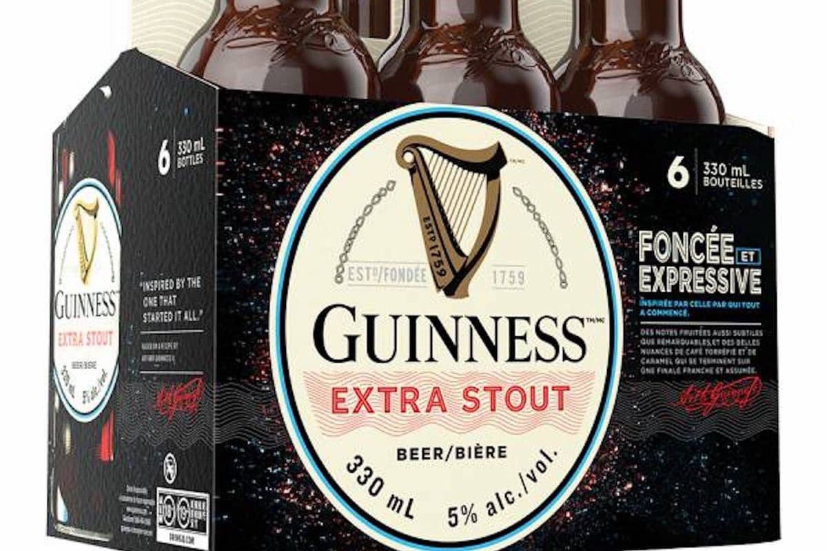 GUINNESS EXTRA STOUT 6 BOTTLES (6 x 330ML)
