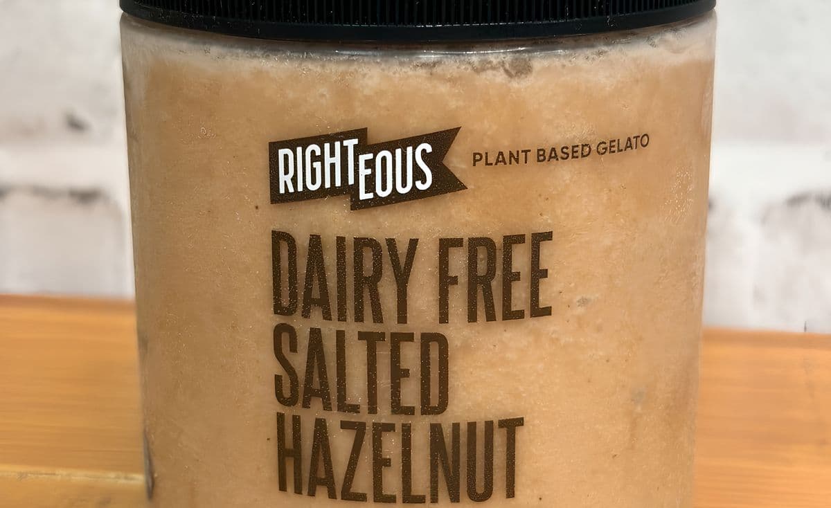 Righteous Dairy Free Salted Hazelnut Gelato