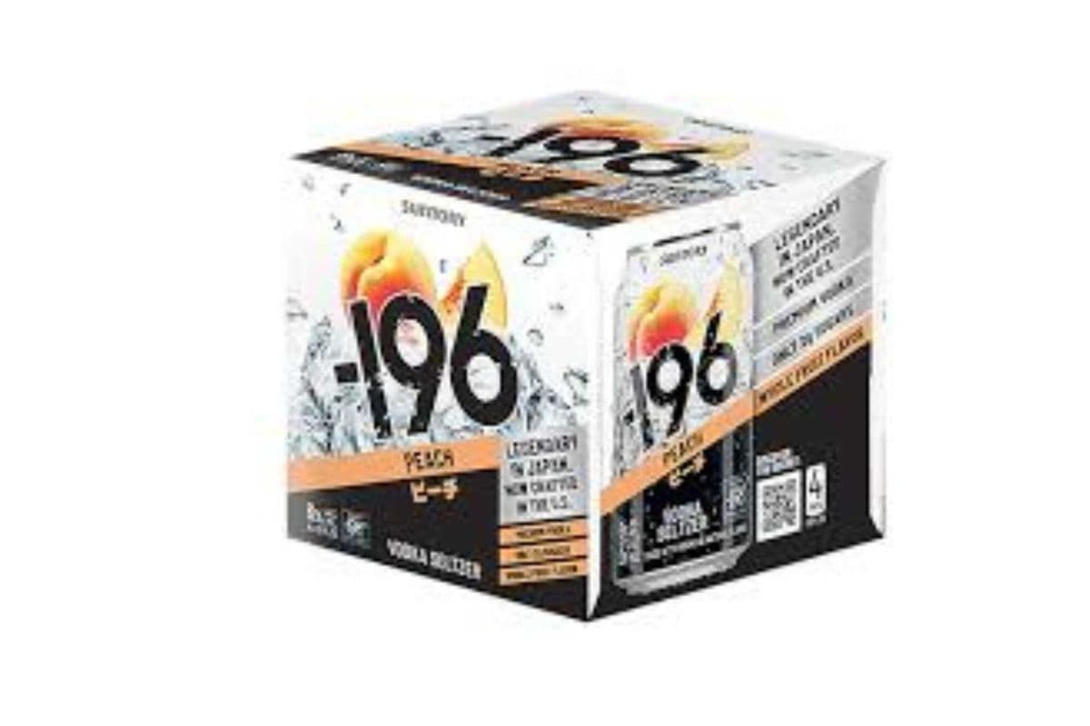 196 Peach Vodka Soda (4 x 355ml can)