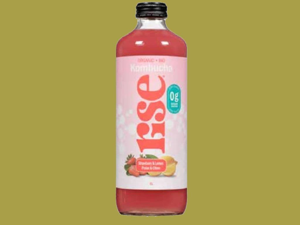 RISE KOMBUCHA STRAWBERRY & LEMON 414ML