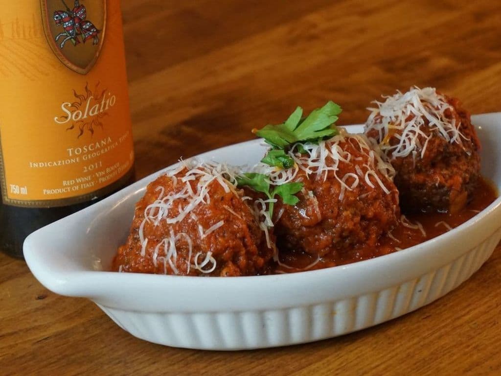 Spicy Meatballs Appetizer.