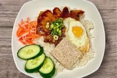 460. Com Suon Nuong, Cha Trung, Hot Ga Op-la